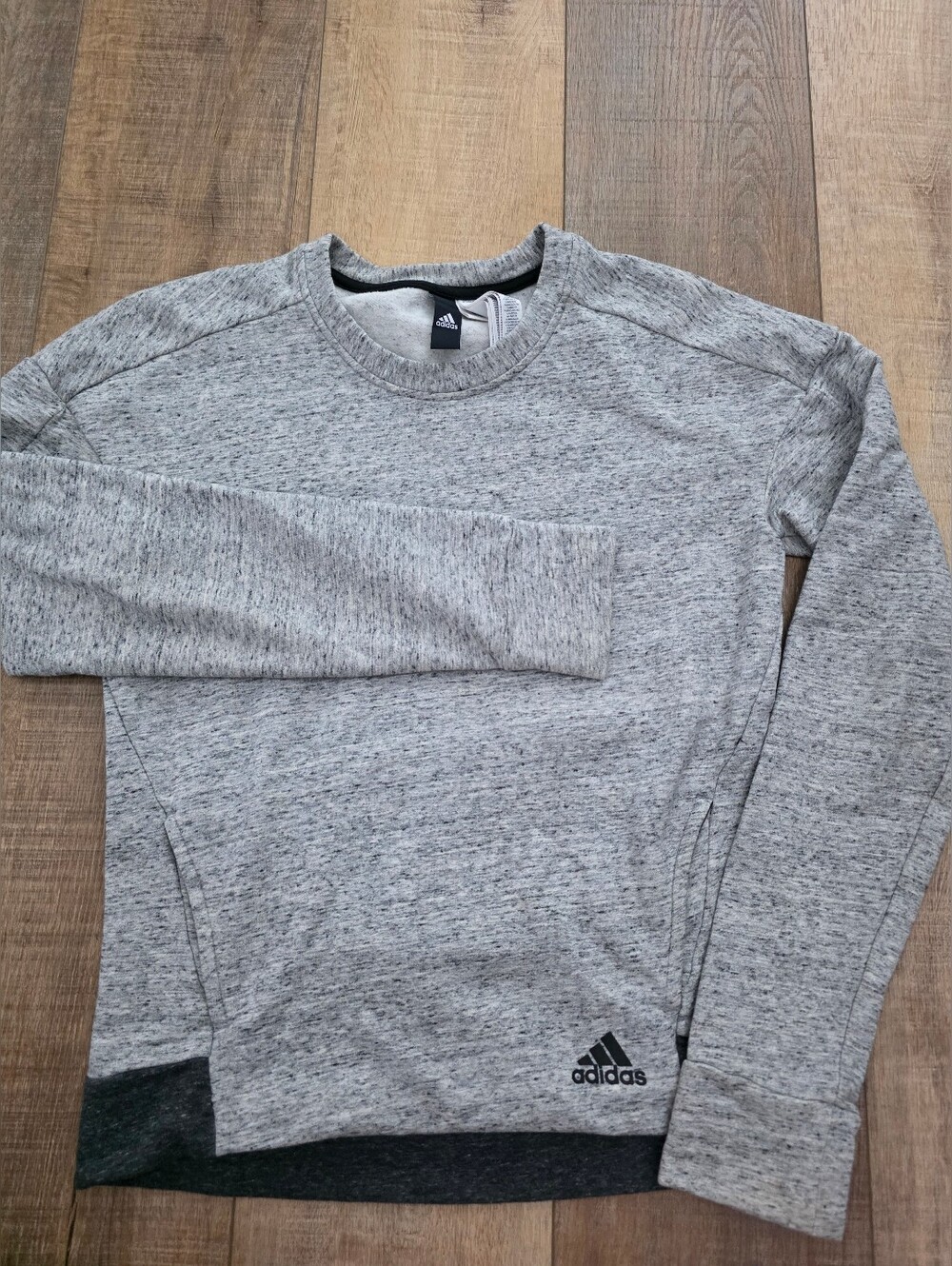 Adidas Light Heather Gray Crewneck Sweatshirt - WOMENS XS